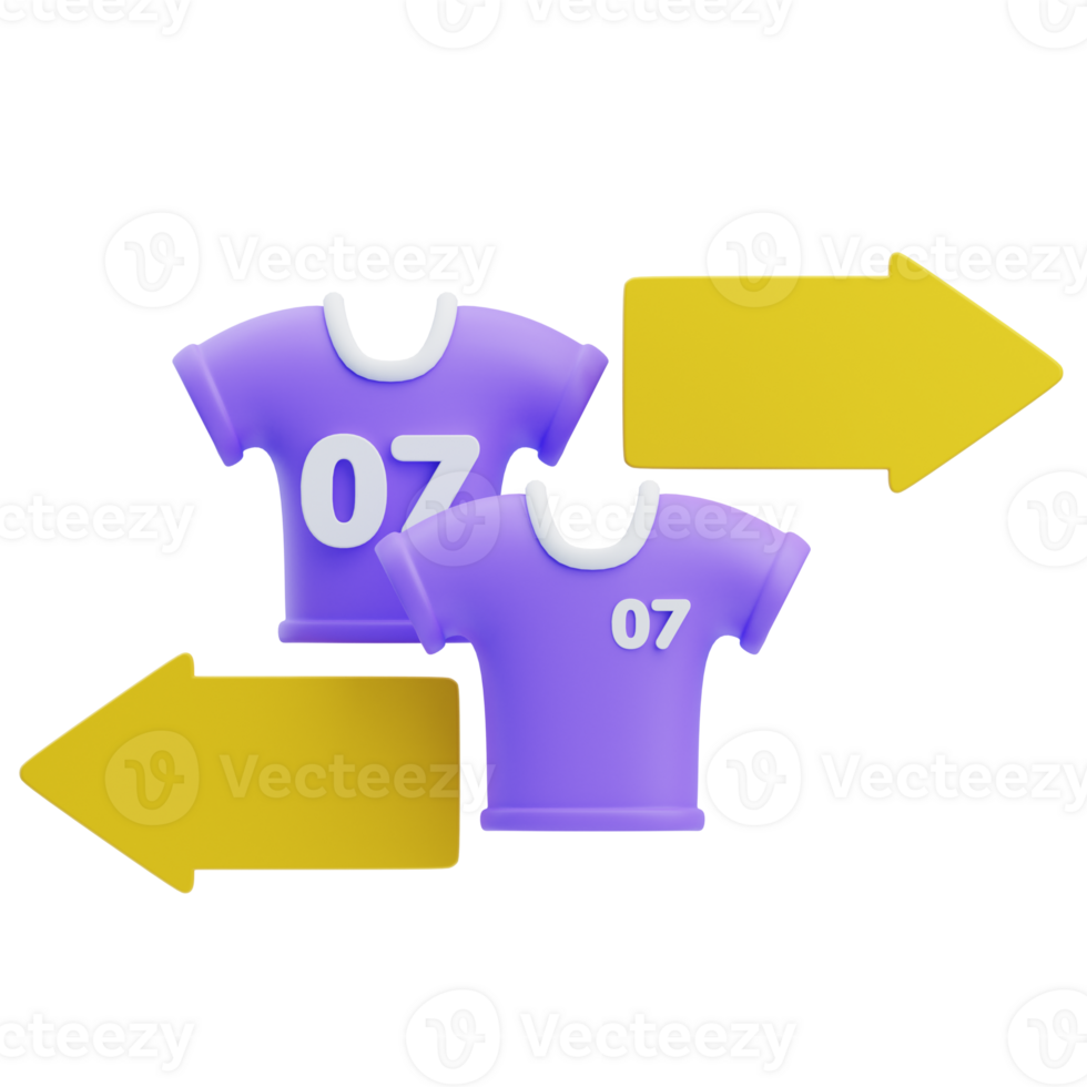 3D Football Player Substitution Scene png