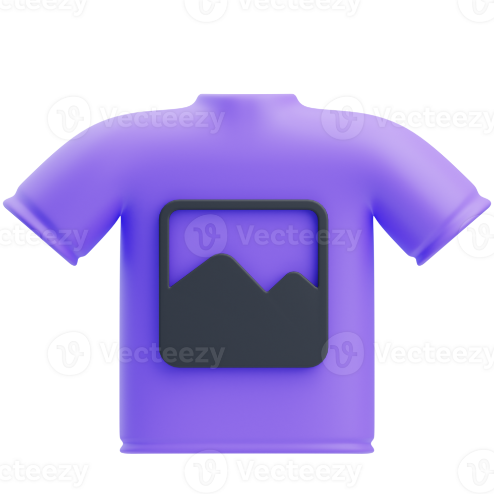 3D Vibrant Color Graphic Printed T-Shirt png