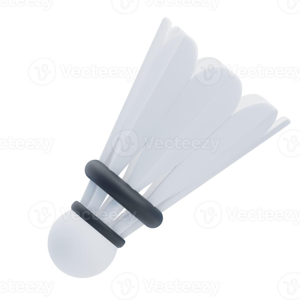 3D Render of Badminton Shuttlecock Design png