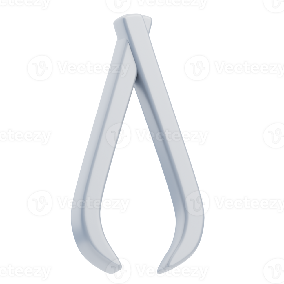 3D Professional Barbershop Tweezers Tool Design png