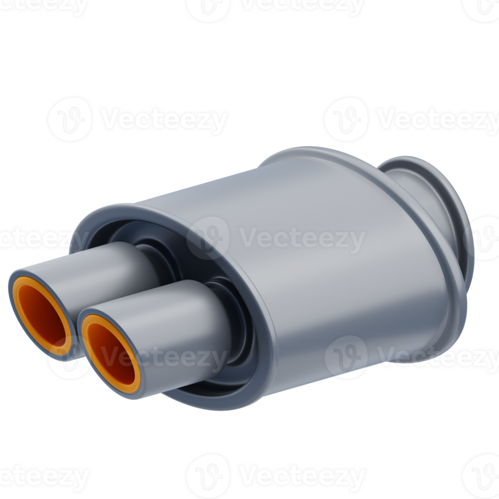 3D Car Muffler for Auto Garage png