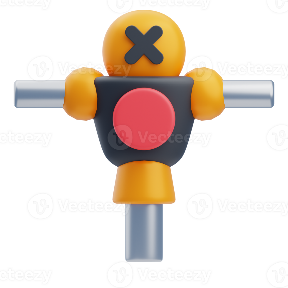 Martial Arts Training Dummy 3D Model png