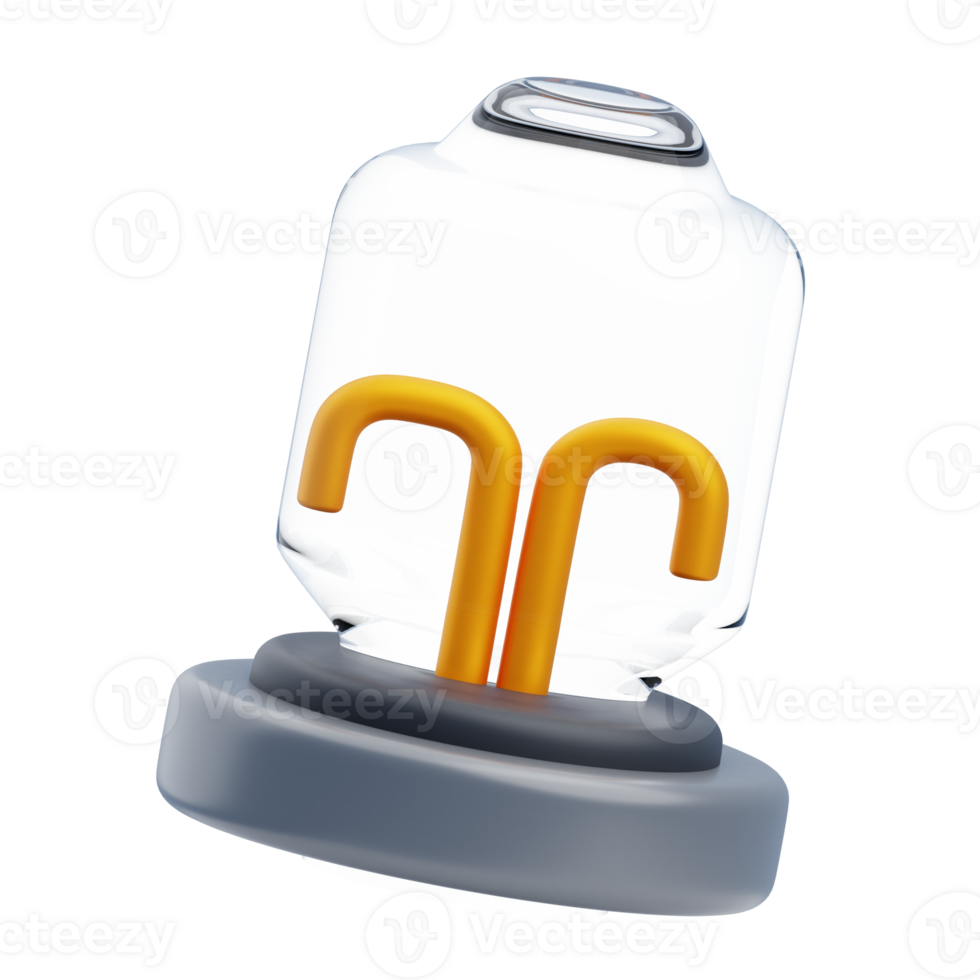 3D Car Garage Light Bulb Illustration png
