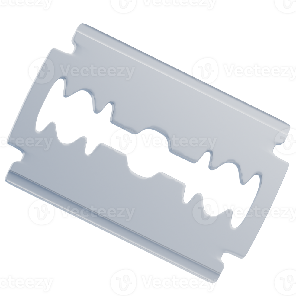 3D Classic Barbershop Razor Blade png