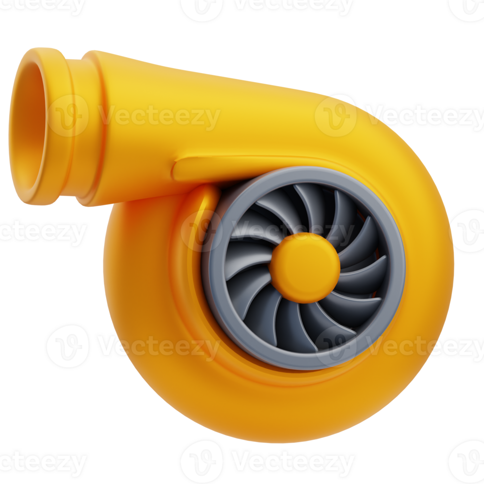 3D Car Turbocharger Boost Device Garage png