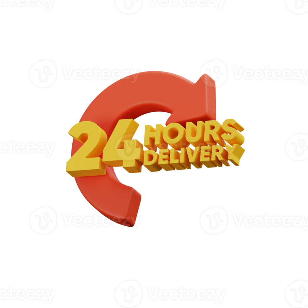 3D 24 Hours Delivery Logistics Service png