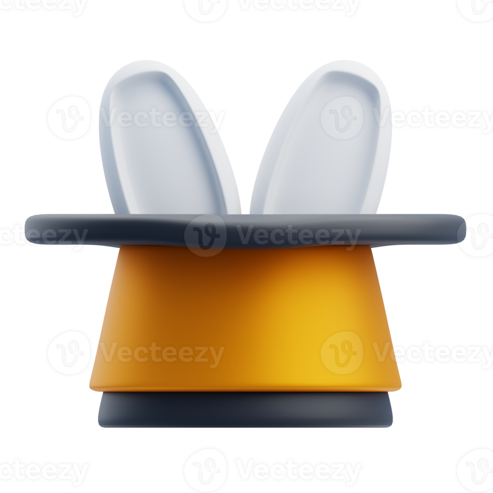 3D Carnival Hat With Rabbit Ears png
