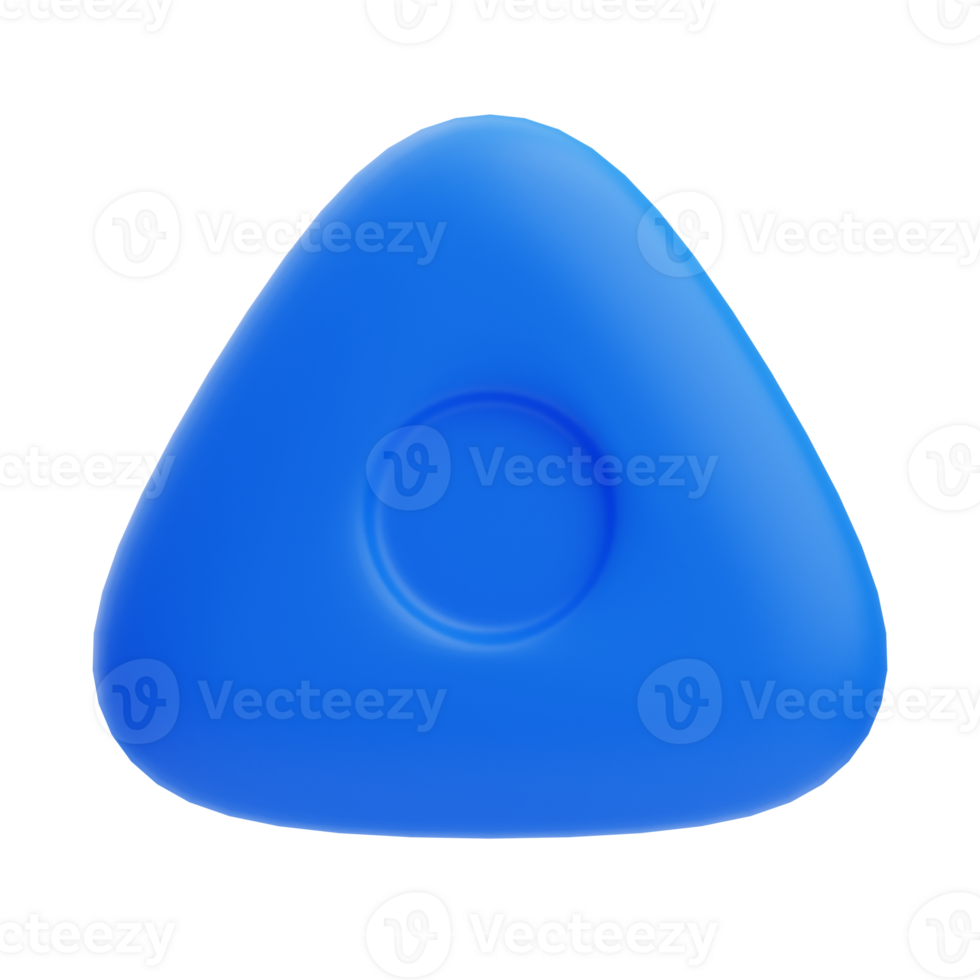 Blue 3D Tailor Chalk in Triangle Shape png