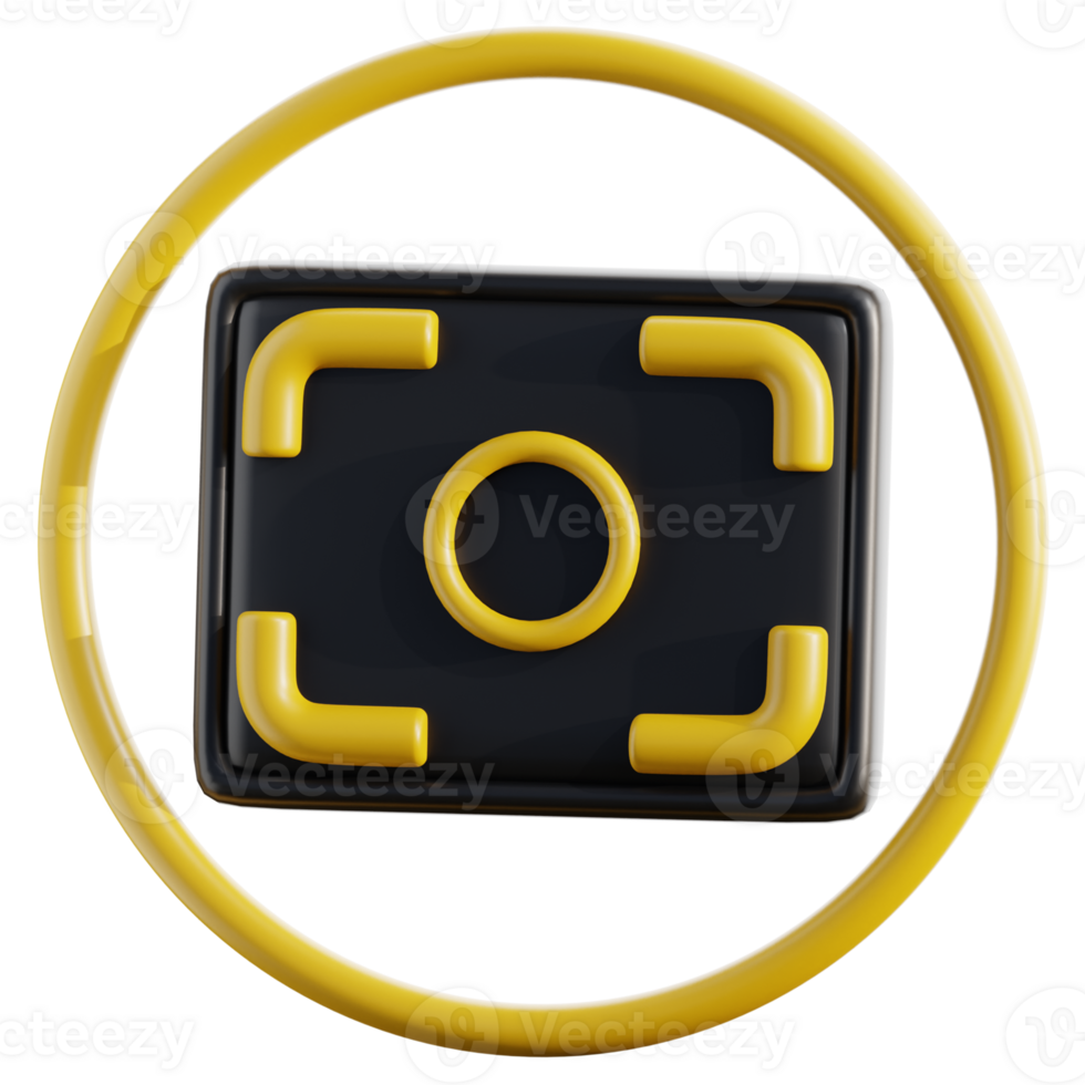 3D Camera Focus Indicator for Photography png