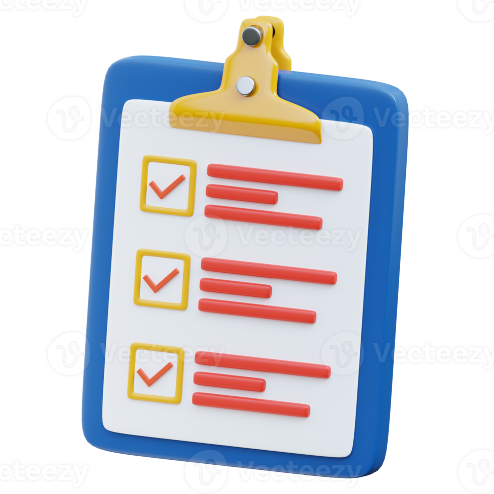 3D Business Task Prioritization Checklist png