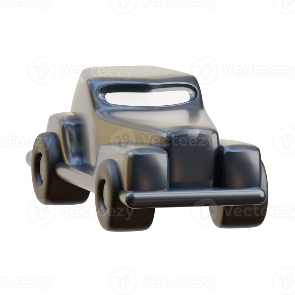 3D Classic British Vintage Car Model png