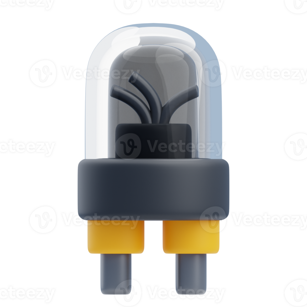 3D Electrical Diode Component for Circuit Design png