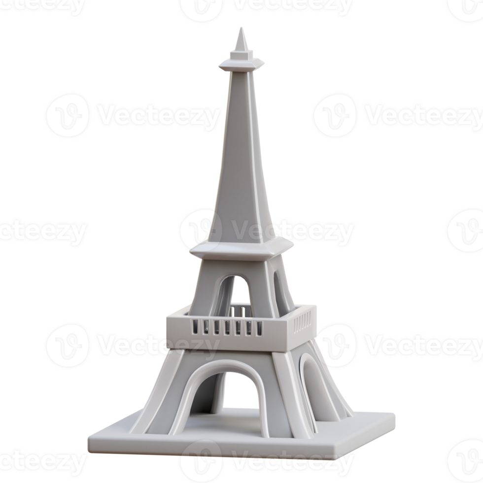 3D Model Of Eiffel Tower France Structure png