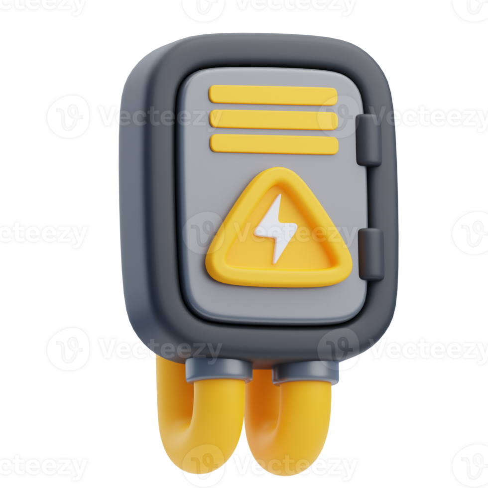 3D Electrical Distribution Box Digital Model png