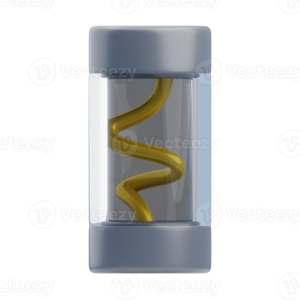 3D Electrical Fuse with Twisted Filament png