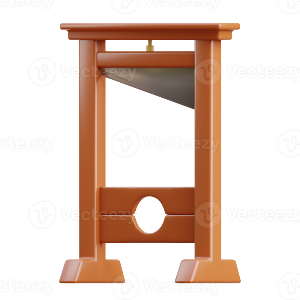 3D Model Of French Guillotine png