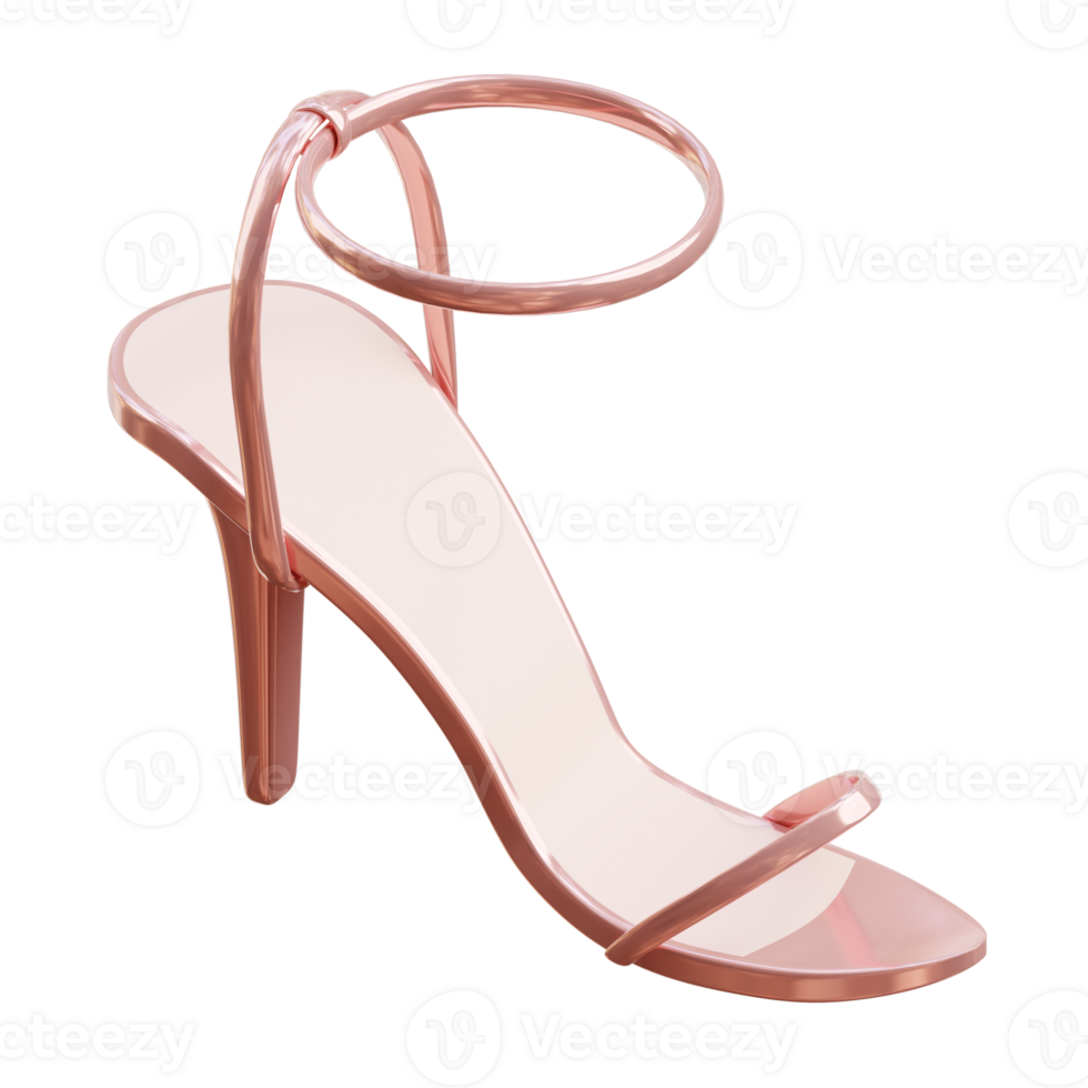 French 3D High Heel Fashion Design Statement png