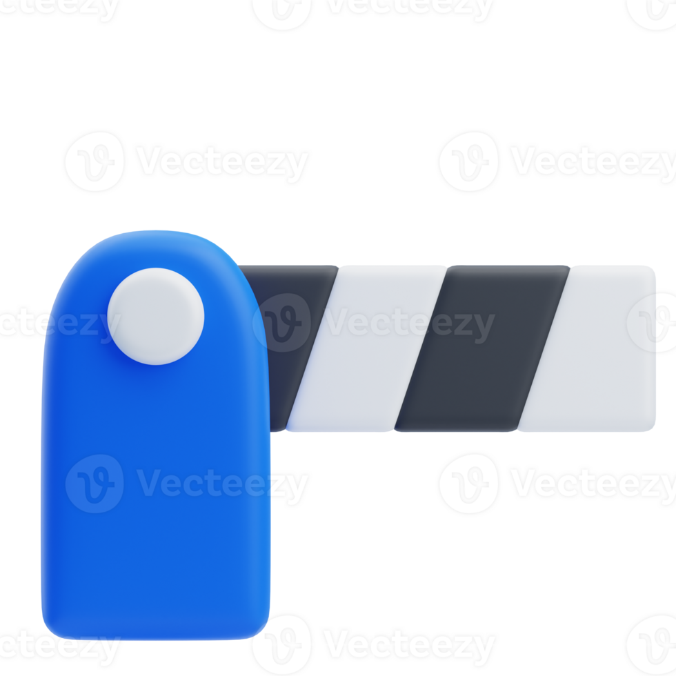 3D Immigration Checkpoint Barrier Icon Design png