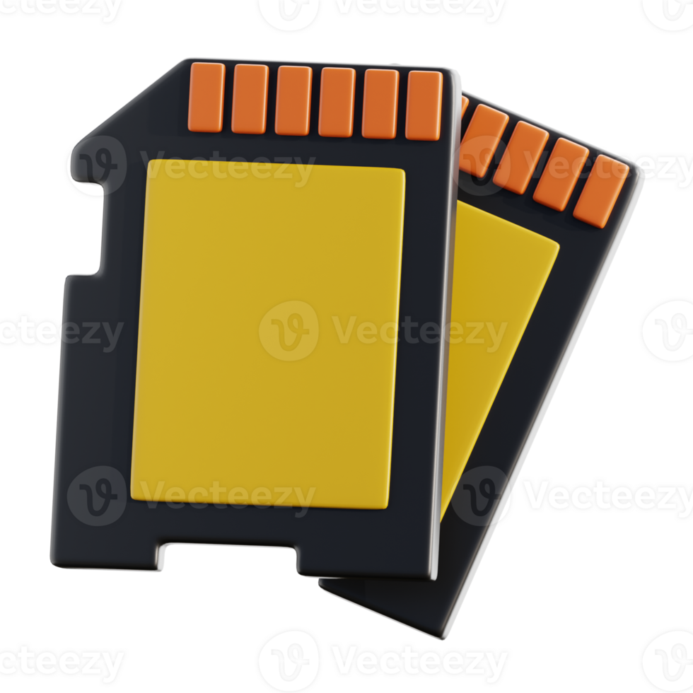 3D Dual Memory Card Photography Essentials png