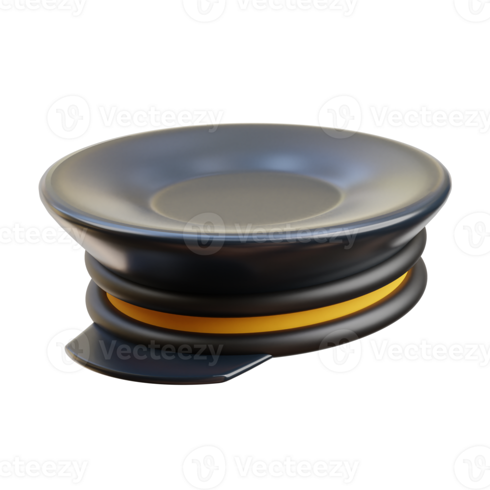 3D British Police Hat Illustration png