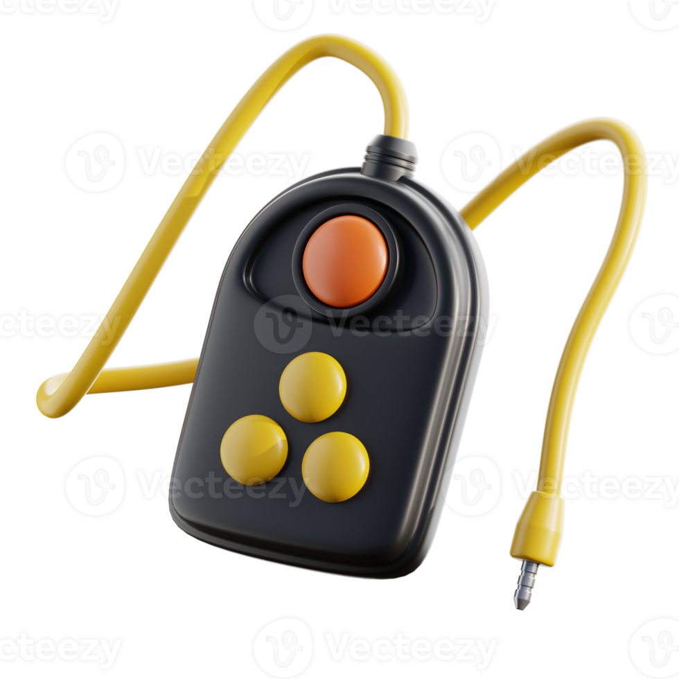 Colorful 3D Remote Control Device Design png