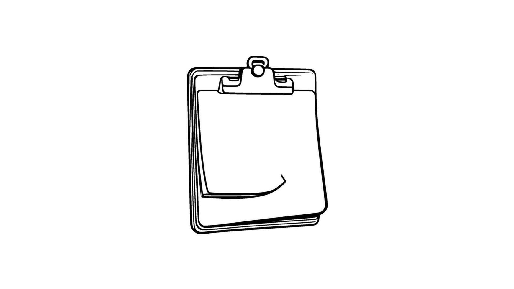 Classic Clip Board With Notes vector