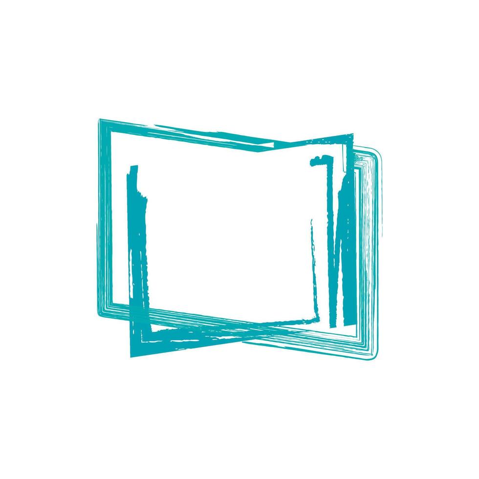 a stylized graphic design of overlapping frames or rectangles. vector