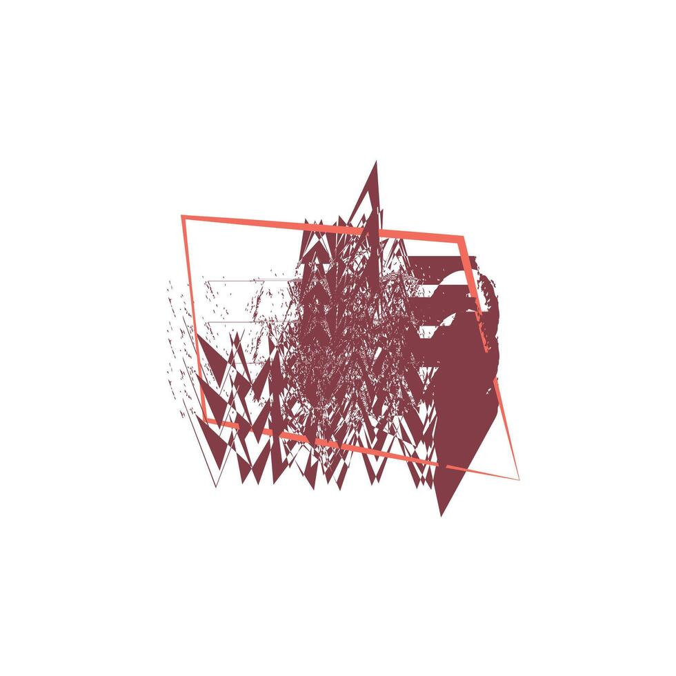 an abstract composition with a chaotic arrangement of shapes and lines. vector