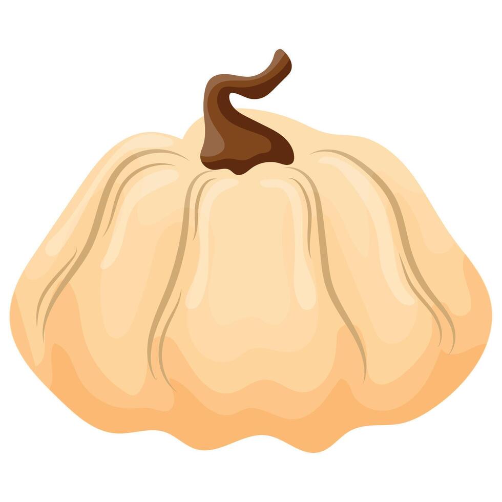 autumn light round pumpkin icon, for various designs and posters vector