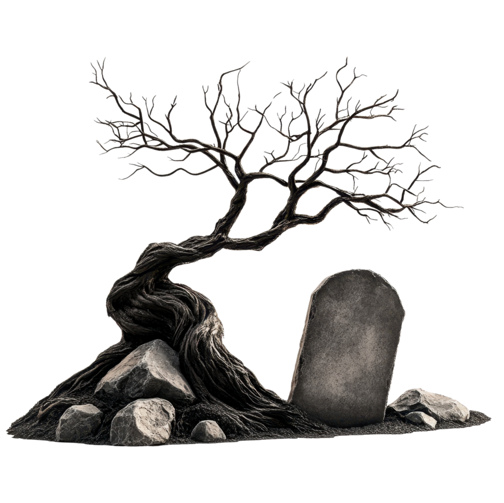 Haunting Silence in the Grave png