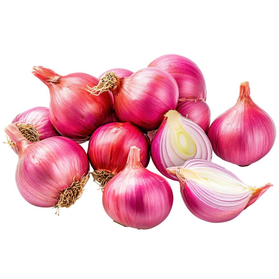 Bright and Fresh Red Onions png