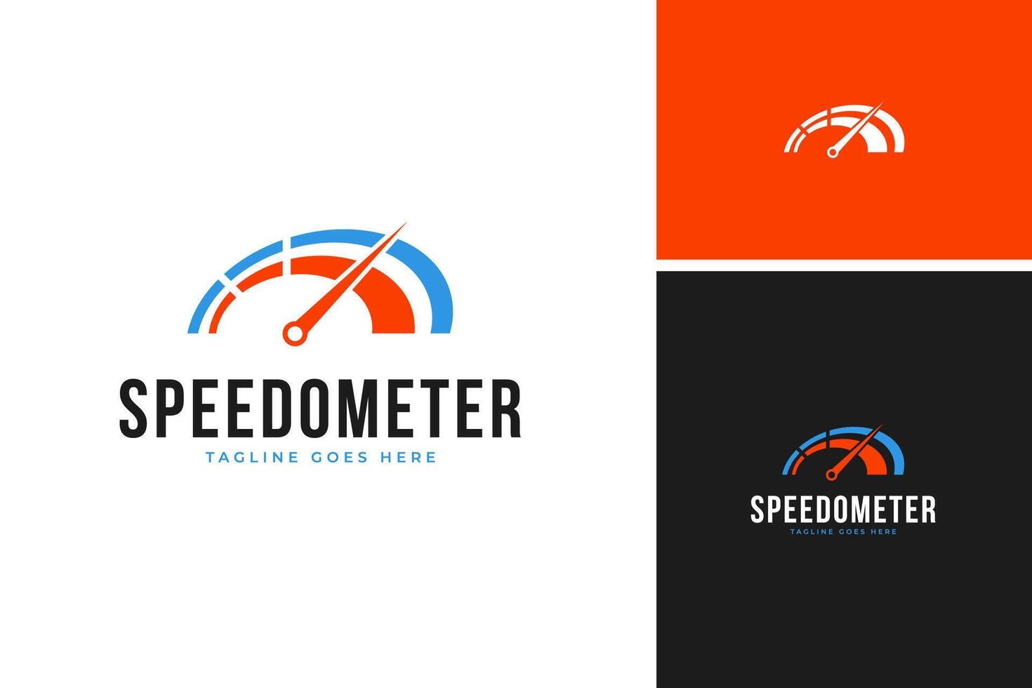 Speedometer for speed logo design template illustration idea vector