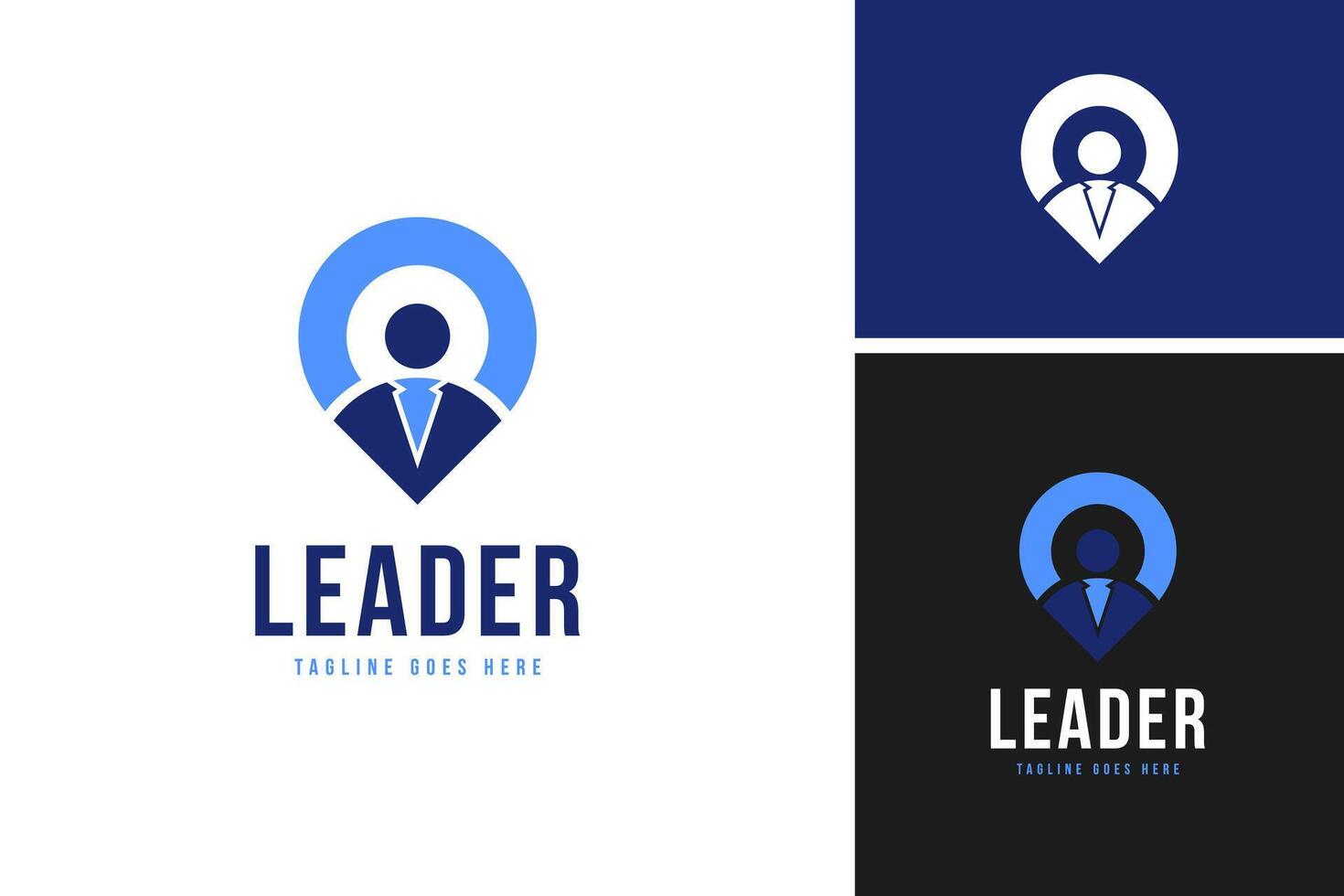 People with point logo design template illustration idea vector