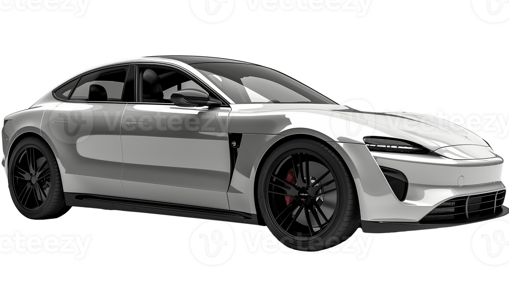Modern sports car coupe isolated on transparent background. png