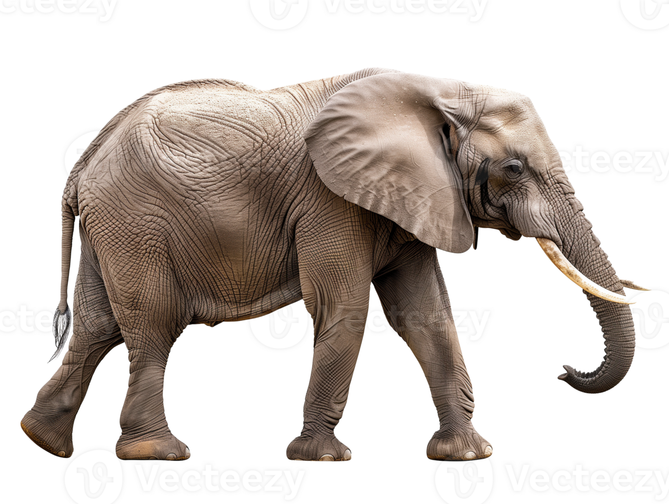 Elephant isolated on transparent background. png