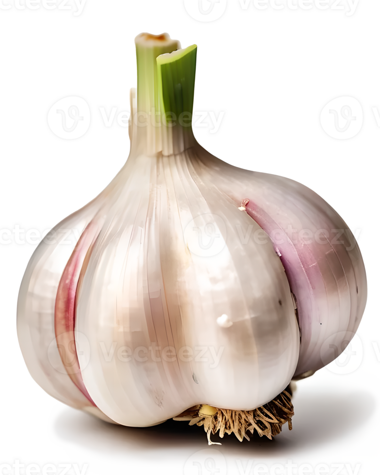 Garlic bulb isolated on transparent background. png