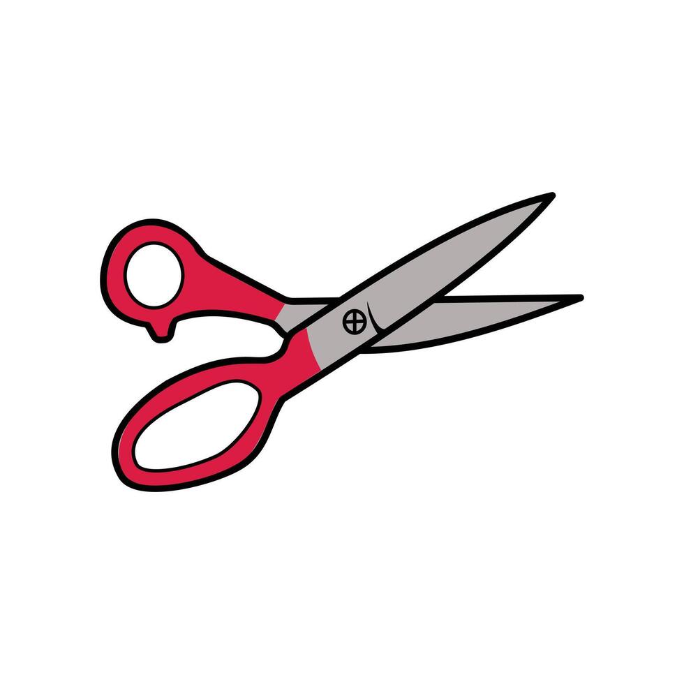 scissors cut tool icon illustration design graphic flat and cartoon style. Scissors icon set. Simple element illustration. Scissors symbol design template. vector