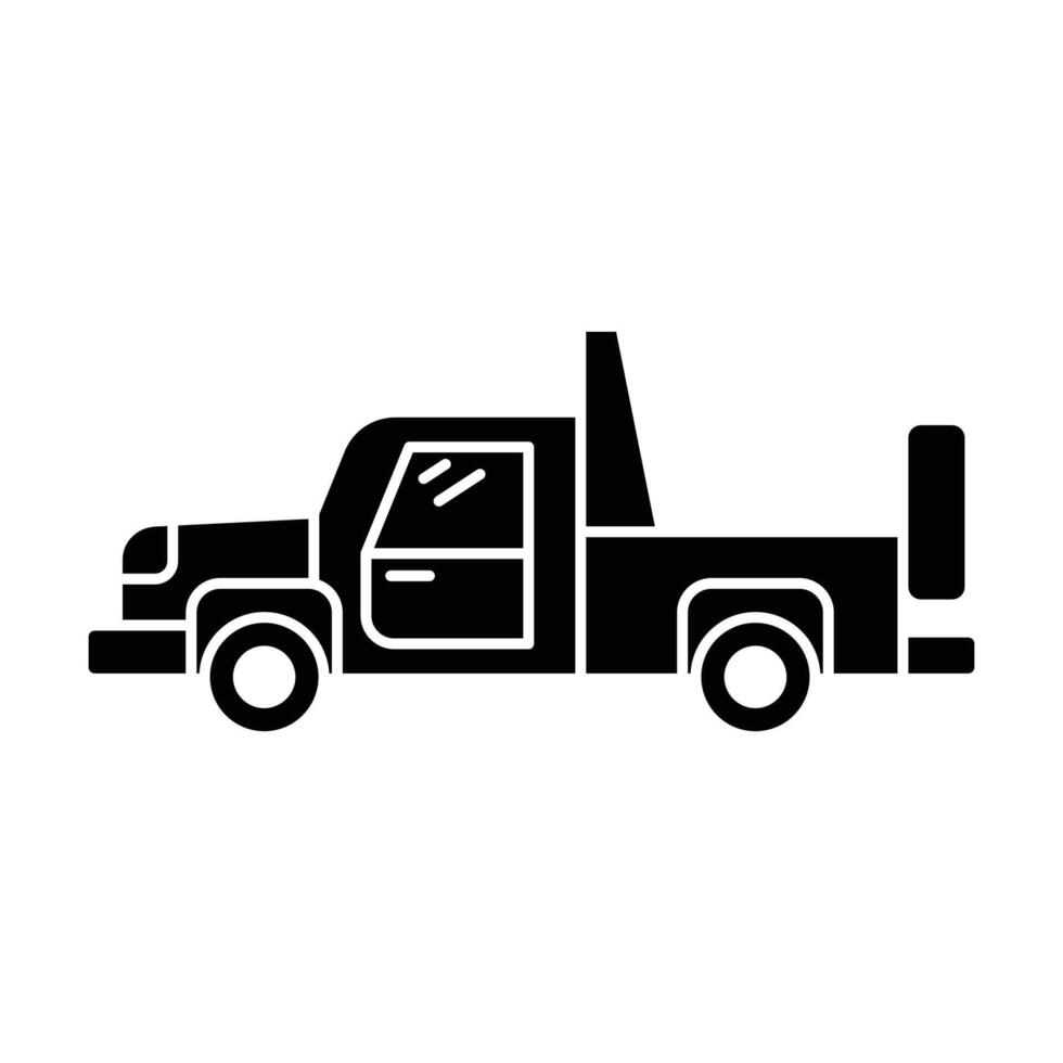 Pickup truck icon on white background vector
