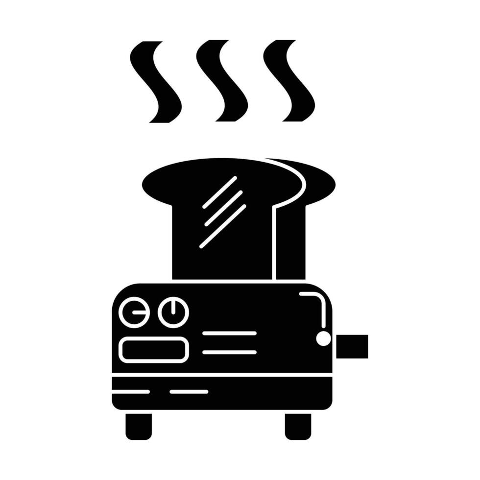 Toaster icon on white background vector