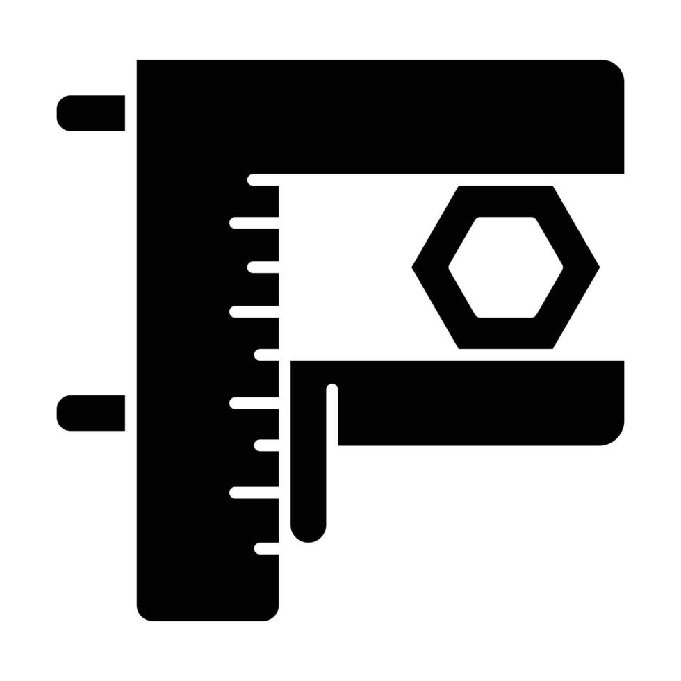 Measuring tools icon on white background vector