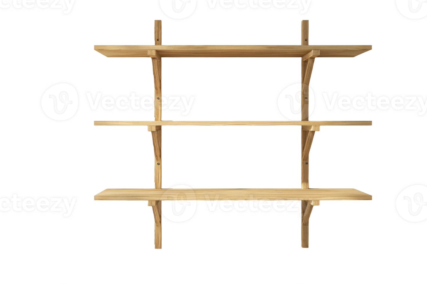 A shelf with three shelves on it png
