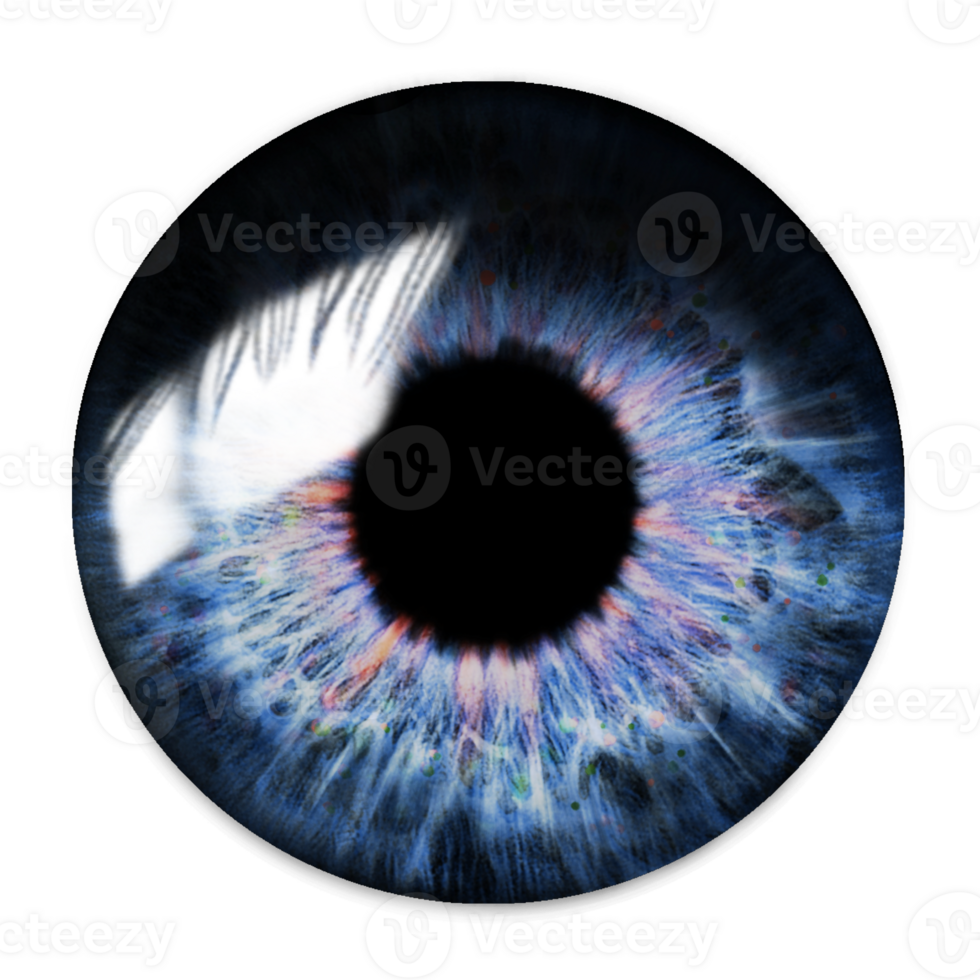 Blue glossy Eye png