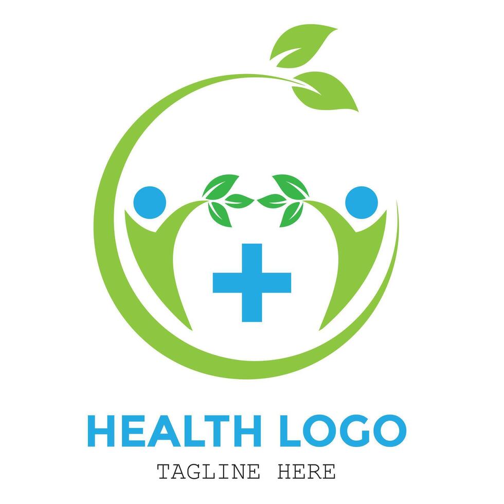 Professional modern minimalist Healthcare medical logo design vector