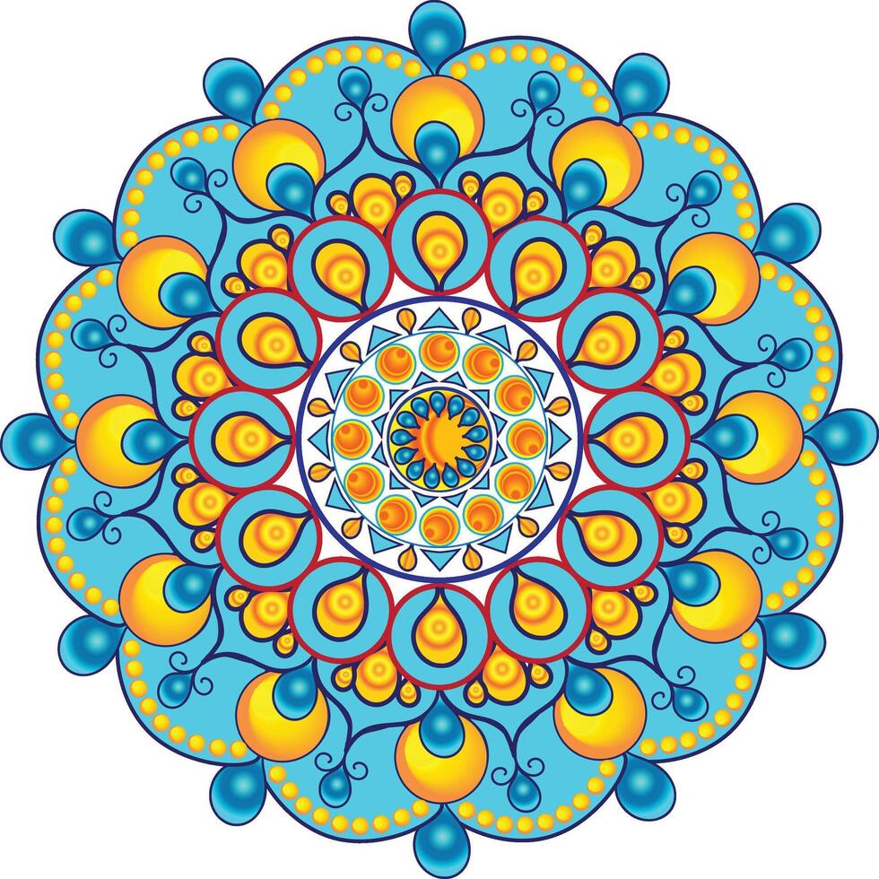 Colorful Mandala Design vector