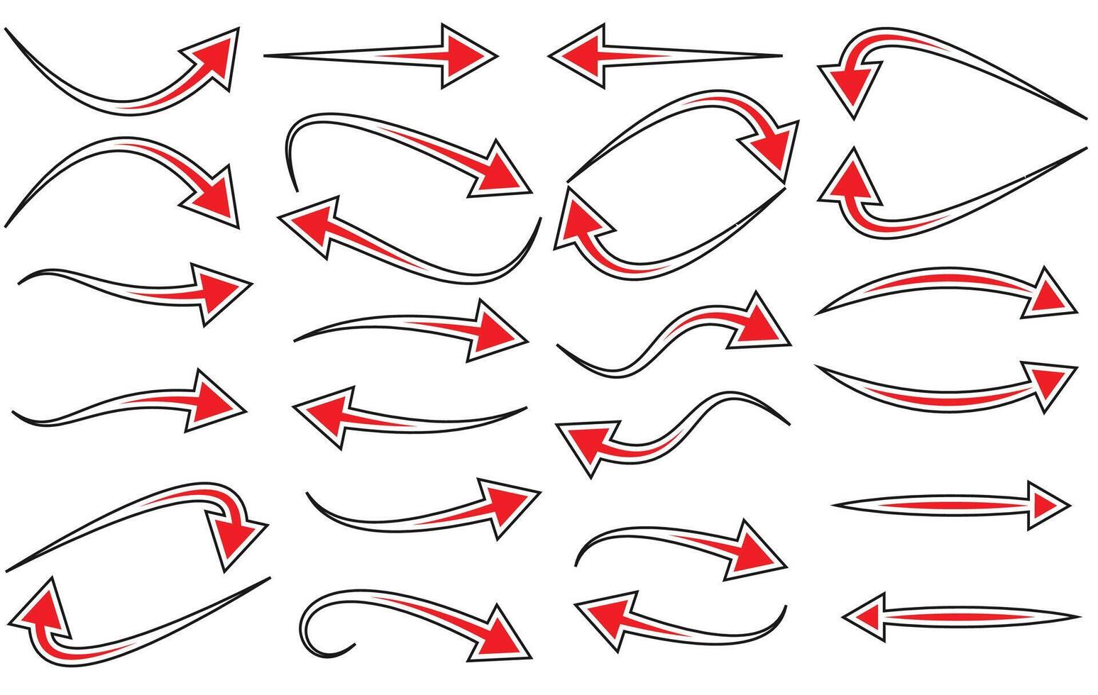 black arrow icon on white background. flat style. arrow icon for your web site design, logo, app, UI. arrow indicated the direction symbol. curved arrow sign. vector