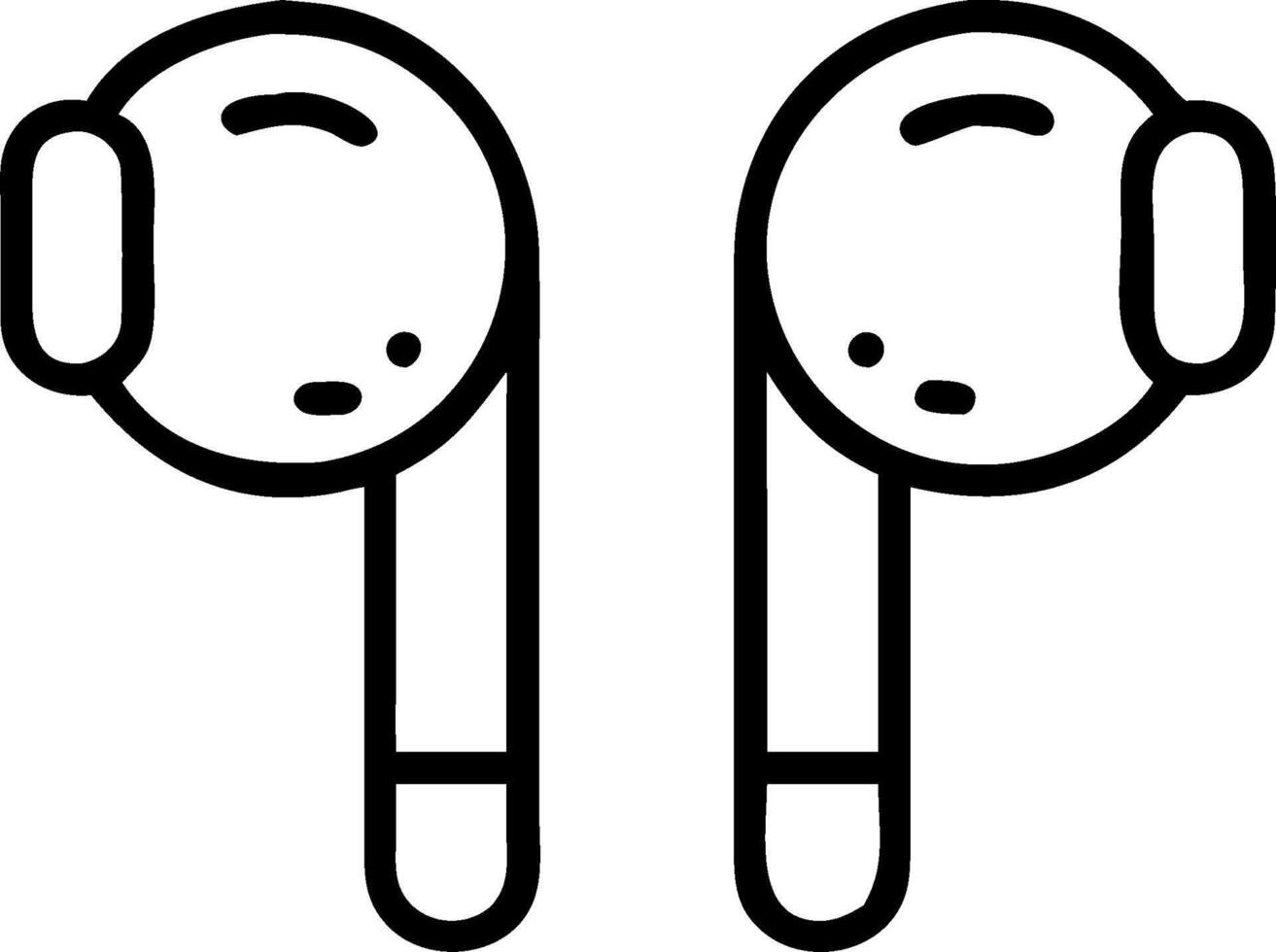 Airpods icon illustration vector