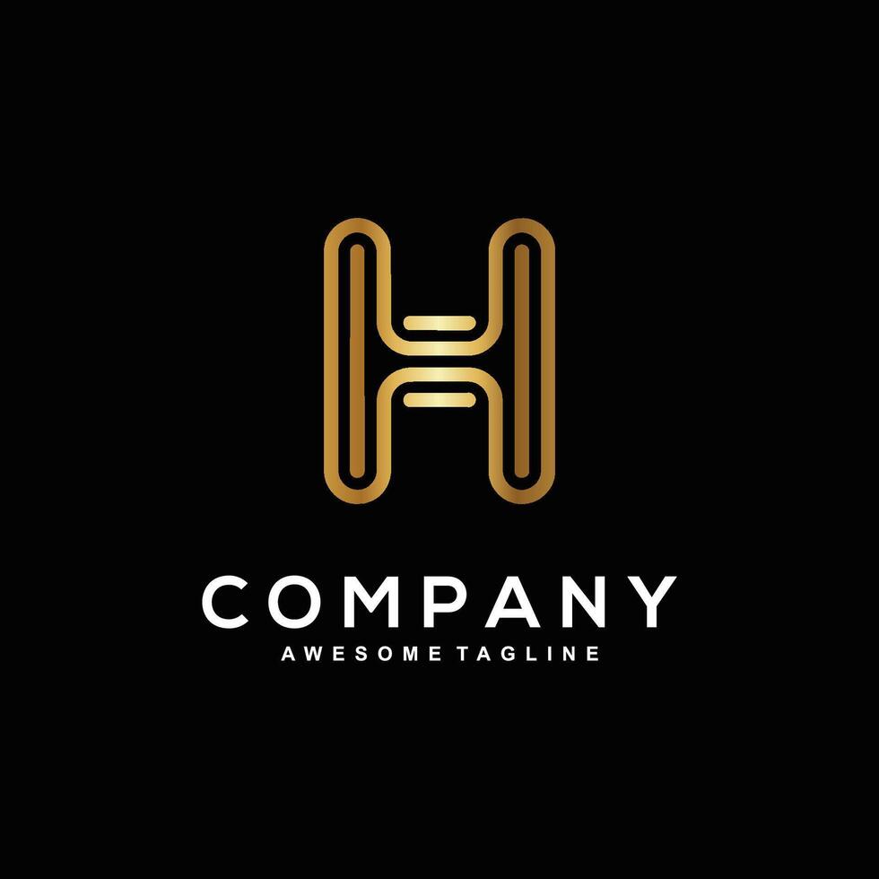 Unique H logo design to elevate your brand vector