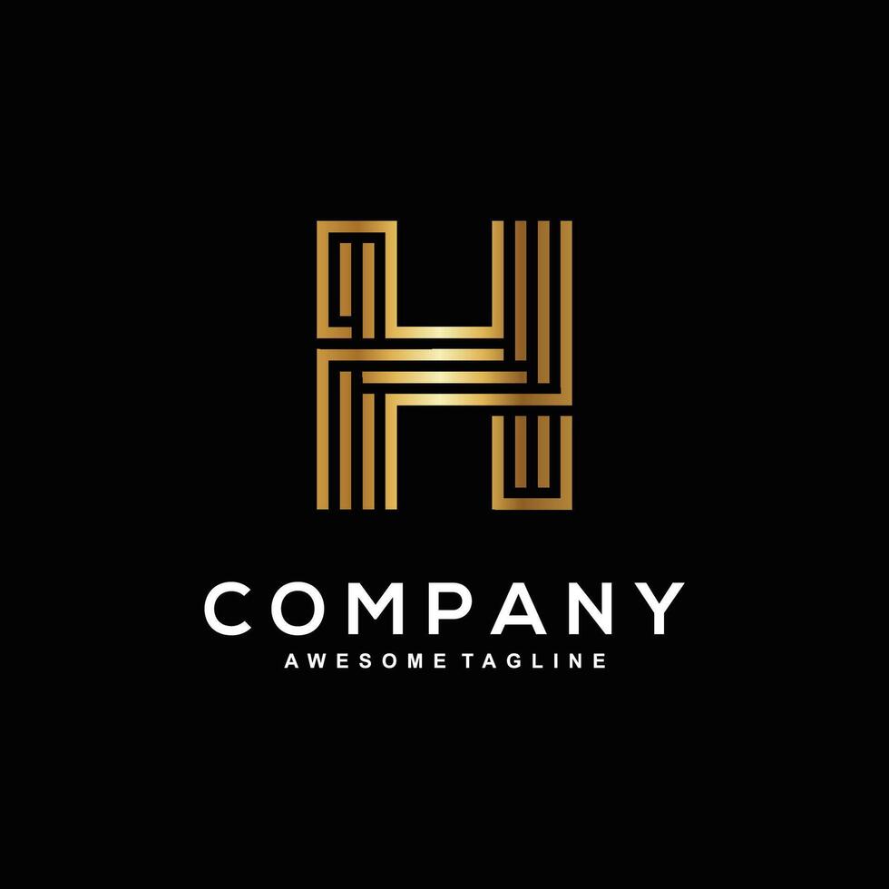 Letter H logo that represents your business identity vector
