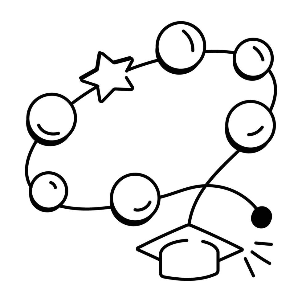 Bracelet icon in drawing style vector