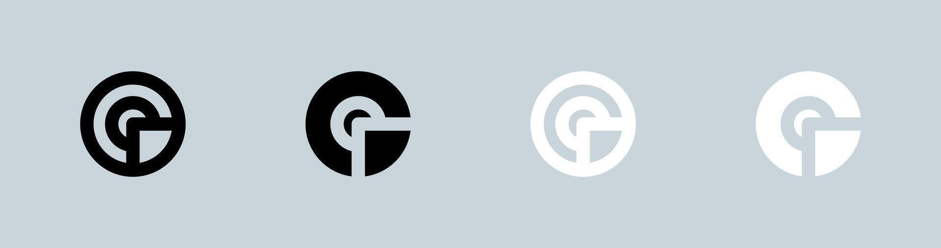 Report icon set in black and white. Statistic signs illustration. vector